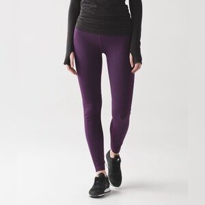 Lululemon Speed Tight V Darkest Magenta‎ Size 4
